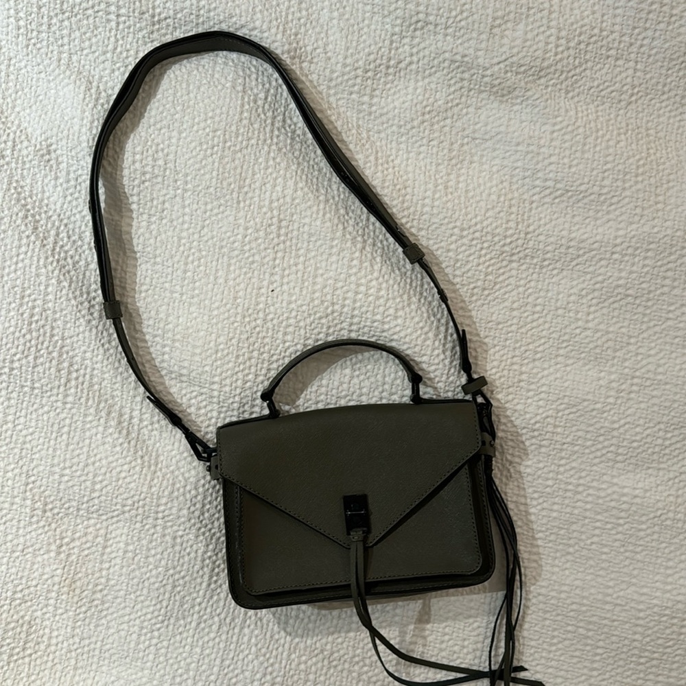 Rebecca minkoff green shoulder/crossbody bag
